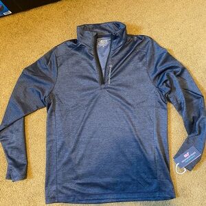 Vineyard Vines Nautical Navy Quarter-Zip Pullover